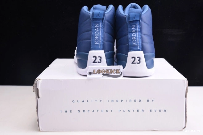 Kicktheory Stone Blue Air 130690-404 Jordan 12 Retro 0818